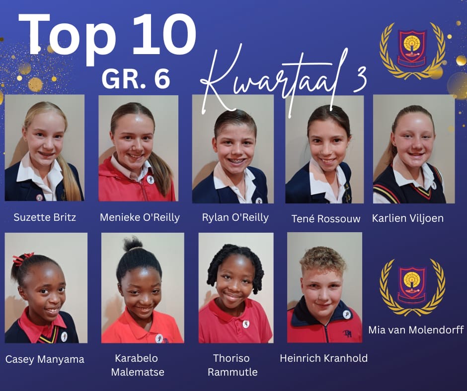Top 10 Erelis Graad 6